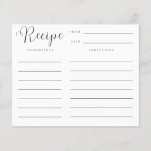 ストックザキッチンブライダルシャワーレシピカード