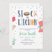 ストックザキッチンブライダルシャワー料理ベーキング 招待状 (正面/裏面)