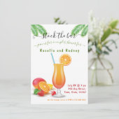 ストックザバーオレンジカップルシャワー招待状 招待状 (スタンド正面)