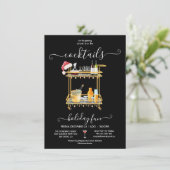 ストックザバーカクテルバーカートのクリスマスパーティー 招待状 (スタンド正面)