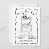 ストックザバーカクテルバーカート婚約パーティ 招待状 (正面)