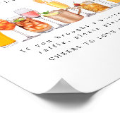 ストックザバーカップルのシャワーボトルラッフルサイン ポスター (角)