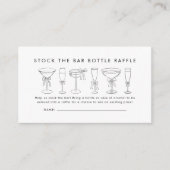 ストックザバーカップルシャワーボトルラッフルチケット エンクロージャーカード (正面)