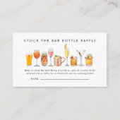 ストックザバーカップルシャワーボトルラッフルチケット エンクロージャーカード (正面)