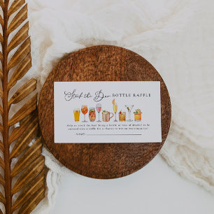 ストックザバーカップルシャワーボトルラッフルチケット エンクロージャーカード