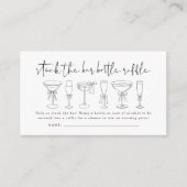 ストックザバーカップルシャワーボトルラッフルチケット エンクロージャーカード (正面)