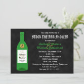 ストックザバーカップルシャワー招待状シャルボード 招待状 (スタンド正面)