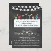 ストックザバーカップルズウェディングシャワー招待状 招待状 (正面/裏面)