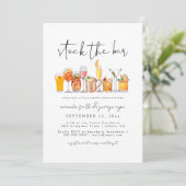 ストックザバーカップルズシャワー招待状 招待状 (スタンド正面)