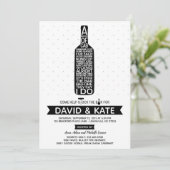 ストックザバーカップルズシャワー招待状 招待状 (スタンド正面)