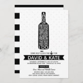 ストックザバーカップルズシャワー招待状 招待状 (正面/裏面)