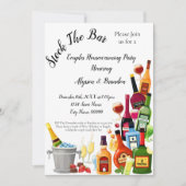 ストックザバーカップル引っ越し祝いパーティーパーティー 招待状 (正面)