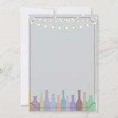 ストックザバーグレーパーティー婚約カップルズ招待状 招待状 (裏面)