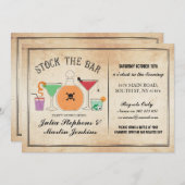 ストックザバーゴシックパーティー婚約招待状 招待状 (正面/裏面)