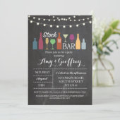 ストックザバーチョークパーティー婚約招待状 招待状 (スタンド正面)