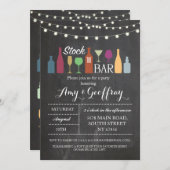 ストックザバーチョークパーティー婚約招待状 招待状 (正面/裏面)