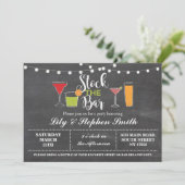 ストックザバーチョーク婚約シャワー招待状 招待状 (スタンド正面)