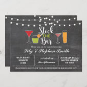 ストックザバーチョーク婚約シャワー招待状 招待状 (正面/裏面)