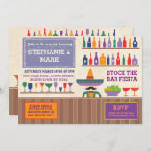 ストックザバーパーティーフィエスタメキシコテキーラ招待状 招待状 (正面/裏面)