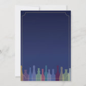 ストックザバーブルーパーティー婚約カップルズ招待状 招待状 (裏面)