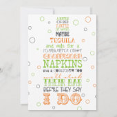 ストックザバーボトルリームパーティの招待状 招待状 (裏面)