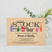 ストックザバーヴィンテージ引っ越し祝いパーティー招待状 招待状 (スタンド正面)