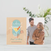 ストックザバー婚約カクテルパーティー写真 招待状 (スタンド正面)