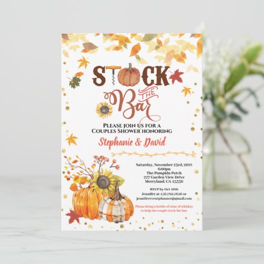 ストックザバー秋カップルズ引っ越し祝いパーティー 招待状 (スタンド正面)
