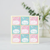 ストックスベビージェンダーリビールパーティの招待状 招待状 (スタンド正面)