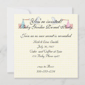 ストックスベビージェンダーリビールパーティの招待状 招待状 (裏面)