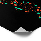 ストックトレーダー男性ろうそく立ちチャート為替トレーディング ポスター (角)