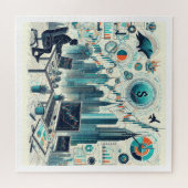 ストックトレーディングジグソーパズル ジグソーパズル (横)