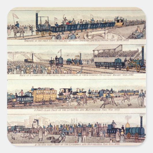 ストックトンとダーリントンの開口部は スクエアシール (正面)