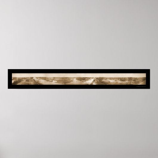 ストックトンのバーズアイ写真1895 ポスター (正面)