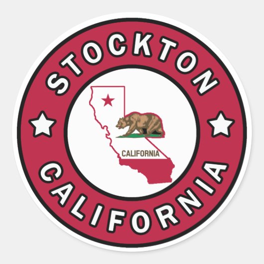 ストックトンカリフォルニア ラウンドシール (正面)
