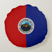 ストックトン（カリフォルニア州）市旗 ラウンドクッション (裏面)