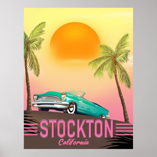 ストックトン カリフォルニア アメリカ ポスター (正面)