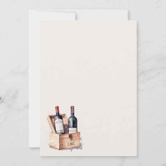 ストックバーカップルウェディングシャワー 招待状 (裏面)