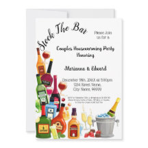 ストックバーカップル引っ越し祝いパーティーパーティーの招待