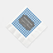 ストックバーシャルボードジンガムカップルシャワー 縁ありランチョンナプキン (角)