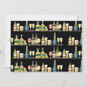 ストックバーフォトパーティー婚約カップルのシャワー 招待状 (裏面)