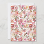 ストックバーフローラブライダルパーティ招待状 招待状 (裏面)