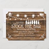 ストックバー引っ越し祝いパーティーカクテルパーティー 招待状 (正面)