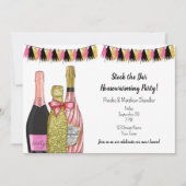 ストックバー引っ越し祝いパーティーパーティの招待状 招待状 (正面)