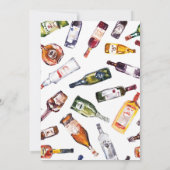 ストックバー招待状カップルのシャワー 招待状 (裏面)