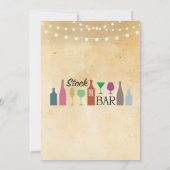 ストックバー灯パーティー婚約招待状 招待状 (裏面)