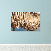 ストックフィッシュロフォテン諸島 キャンバスプリント (インサイチュ (ウッドフロア))