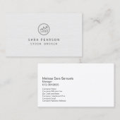 ストックブローカーブラックストックグラフアイコン投資 名刺 (正面/裏面)