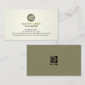 ストックブローカーマネーインベストメント株価チャートのアイコンバス 名刺 (正面/裏面)