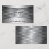 ストックブローカーモダンメタル背景 名刺 (正面/裏面)